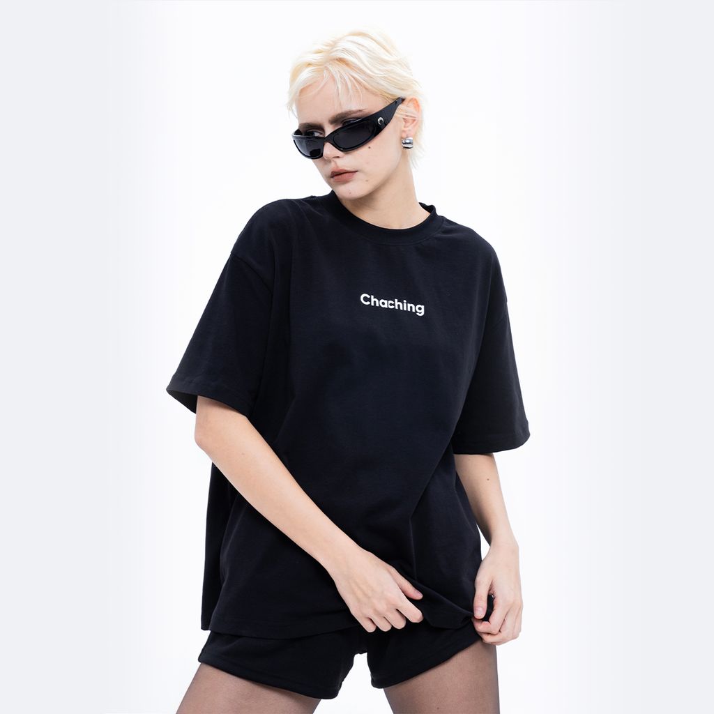  CHACHING BIG BOY T-SHIRT - BLACK 