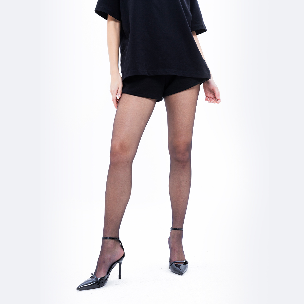  CHACHING STOCKING – Black Sheer Tights 