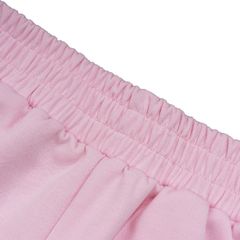 QUẦN SHORT NỈ THÊU LOGO - HỒNG