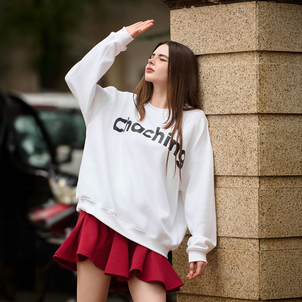 Chân Váy Dáng Xòe Nỉ Bông - Đỏ rượu