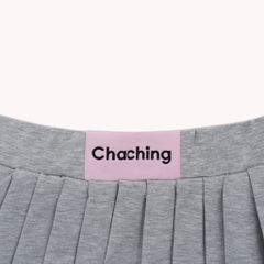 Chân Váy Xếp Ly Dáng Xoè Ngắn - Xám