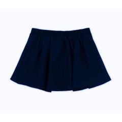 Chân Váy Xếp Ly Linen Xước - Xanh Navy