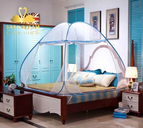 Mùng chụp tự bung gấp gọn người lớn  1m2x2m , 1m4, 1m6, 1m8, 2m2 gấp xếp gọn siêu tiện lợi màn tự bung -mùng ngủ chống muỗi