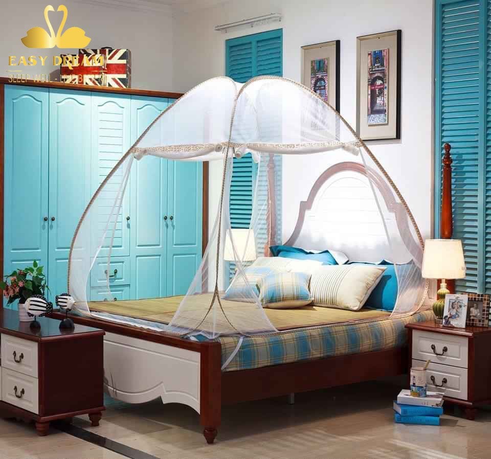 Mùng chụp tự bung gấp gọn người lớn  1m2 , 1m4, 1m5x2m , 1m6, 1m8, 2m2 gấp xếp gọn siêu tiện lợi màn tự bung -mùng ngủ chống muỗi