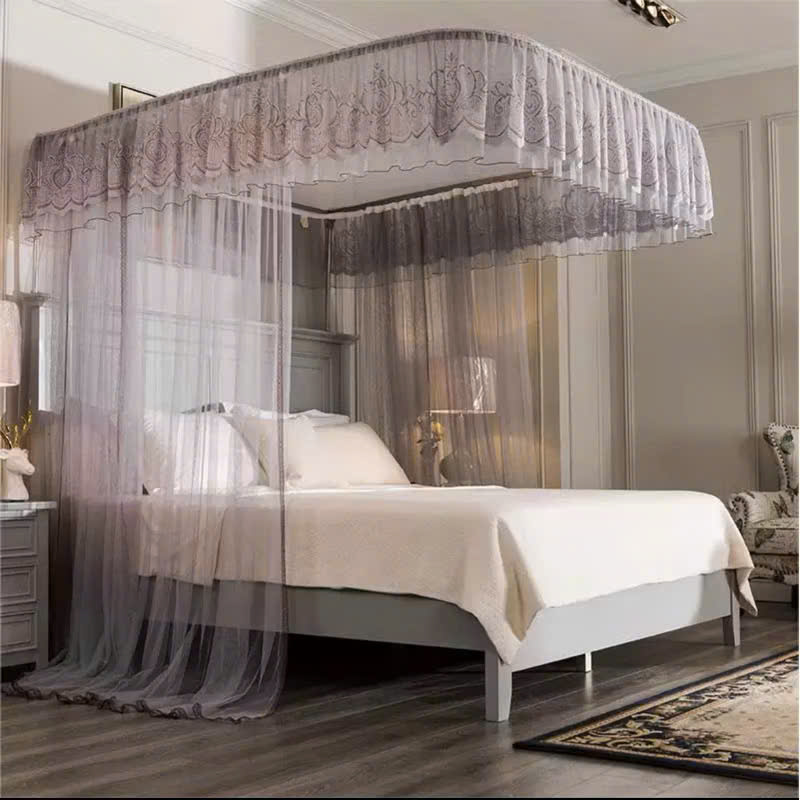 【BẢN 2023 】 Màn khung inox không khoan tường  - mùng ngủ không khoan tường