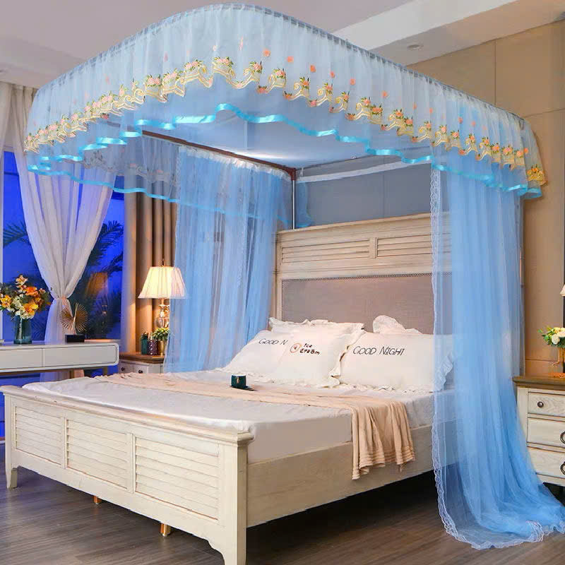 【BẢN 2023 】 Màn khung inox không khoan tường  - mùng ngủ không khoan tường