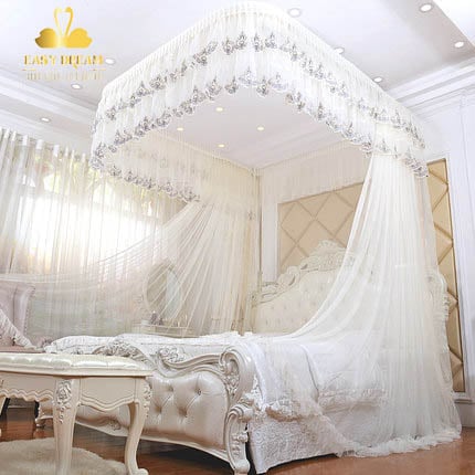 Màn khung ròng rọc không không khoan tường -mùng ngủ cao cấp EDEN SLEEP