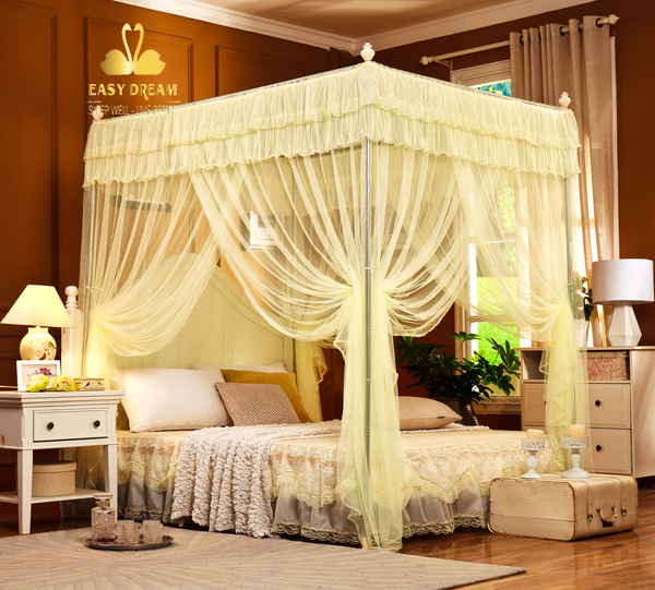 Màn khung không khoan tường 8018e khung thép Không gỉ - Mùng ngủ chống muỗi hiện đại