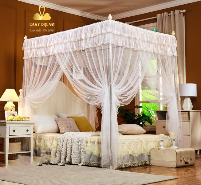 Màn khung không khoan tường 8018e khung thép Không gỉ - Mùng ngủ chống muỗi hiện đại