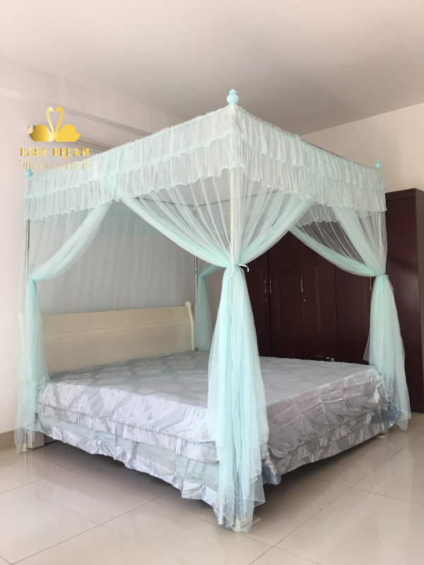 Màn khung không khoan tường 8018e khung thép Không gỉ - Mùng ngủ chống muỗi hiện đại