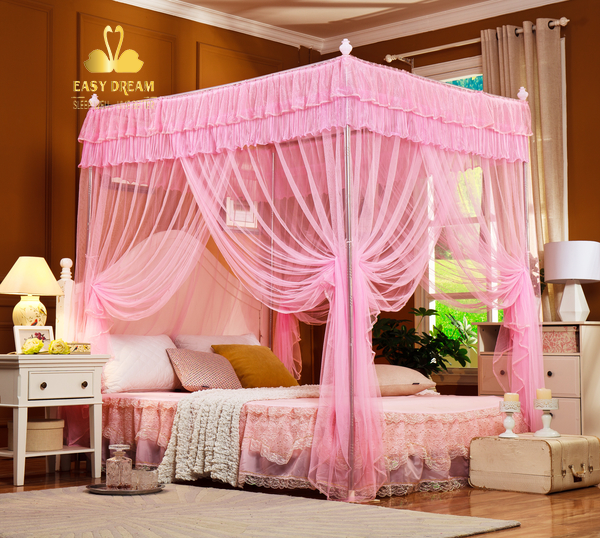 Màn khung không khoan tường 8018e khung thép Không gỉ - Mùng ngủ chống muỗi hiện đại