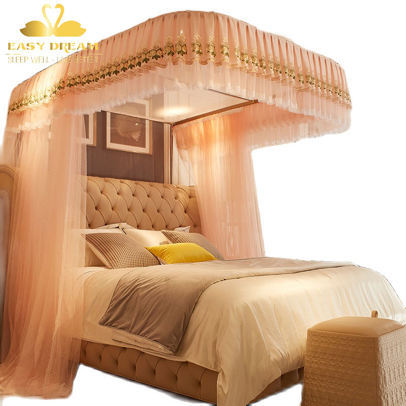 【 BẢN NÂNG  CẤP MỚI 2025  HÀNG LOẠI 1 】 Màn khung không phải khoan tường  cao cấp Easy Dream - Mùng ngủ  【 BẢN KÉO RÈM LÙA TAY 】 vải tuyn cao cấp lưới mắt nhỏ chống  muỗi + côn trùng  / khung inox không gỉ  kiểu dáng công chúa màn ngủ hiện đại