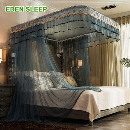 【BẢN 2023 】 Màn khung inox không khoan tường  - mùng ngủ không khoan tường