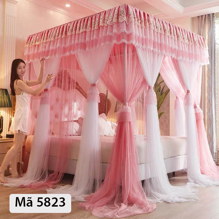 Mùng khung không khoan tường - Kiểu Dáng công chúa chống muỗi khách sạn cao cấp EASY DREAM