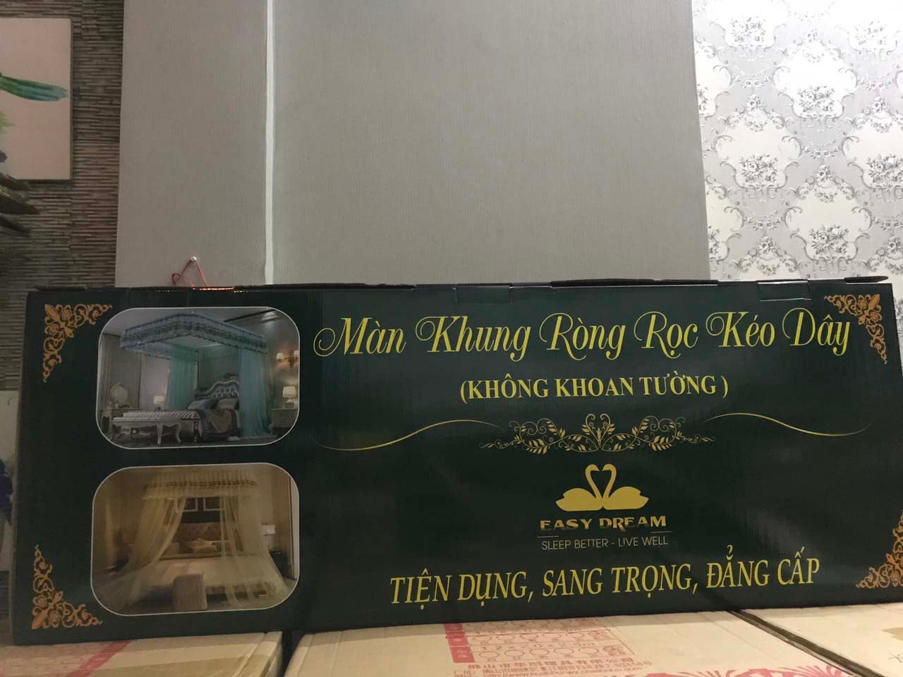 Màn khung ròng rọc không không khoan tường -mùng ngủ cao cấp EDEN SLEEP