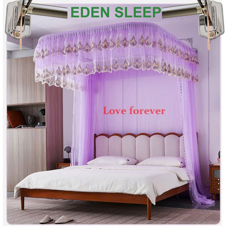 Mùng khung khoan tường 822 - gắn tường mẫu mới 2025 chống muỗi dễ lắp tai nhà