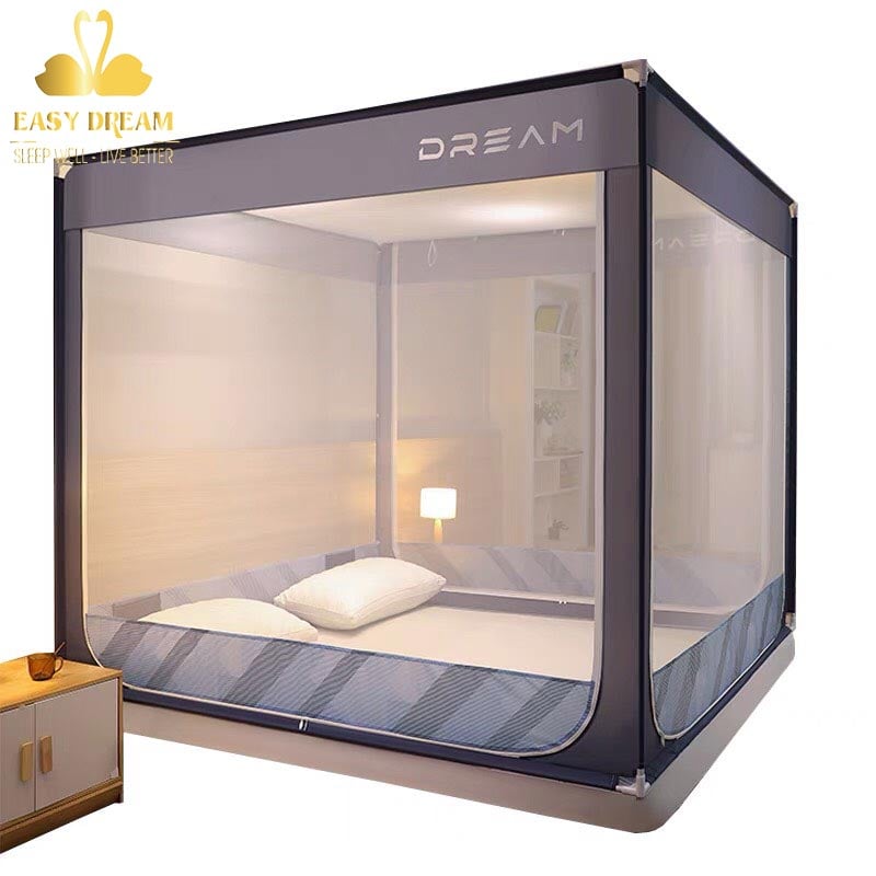Màn khung vuông không khoan tường - Mùng ngủ cao cấp EASY DREAM