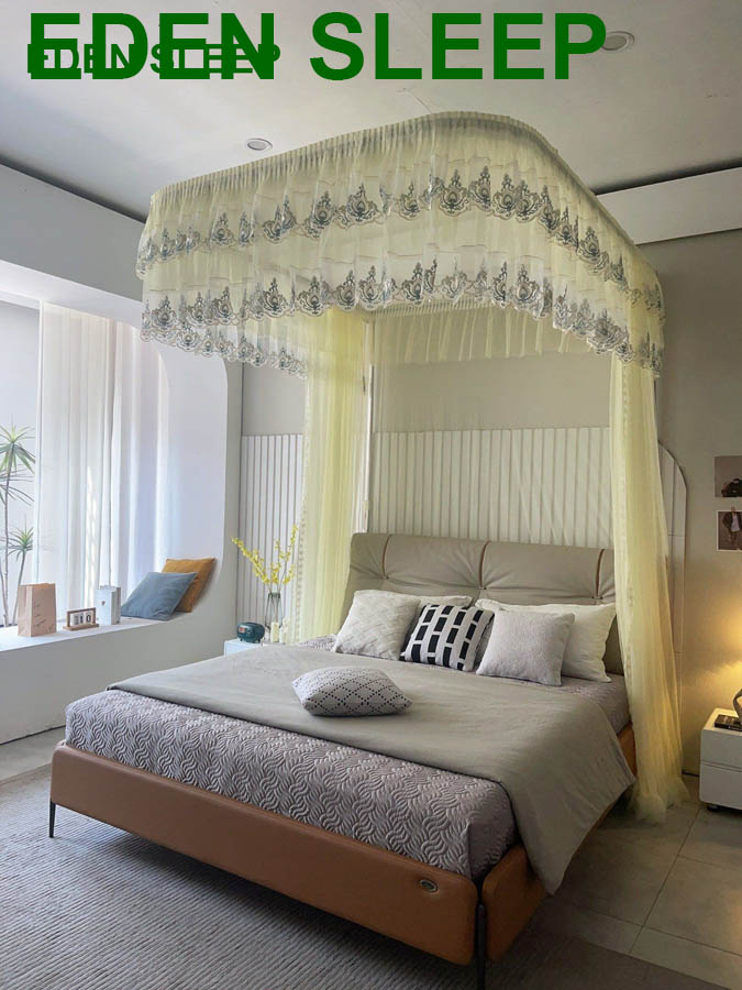 Màn khung kéo dây ròng rọc + tăng chỉnh chiều cai   không khoan tường , mùng ngủ cao cấp  cửa chống muỗi