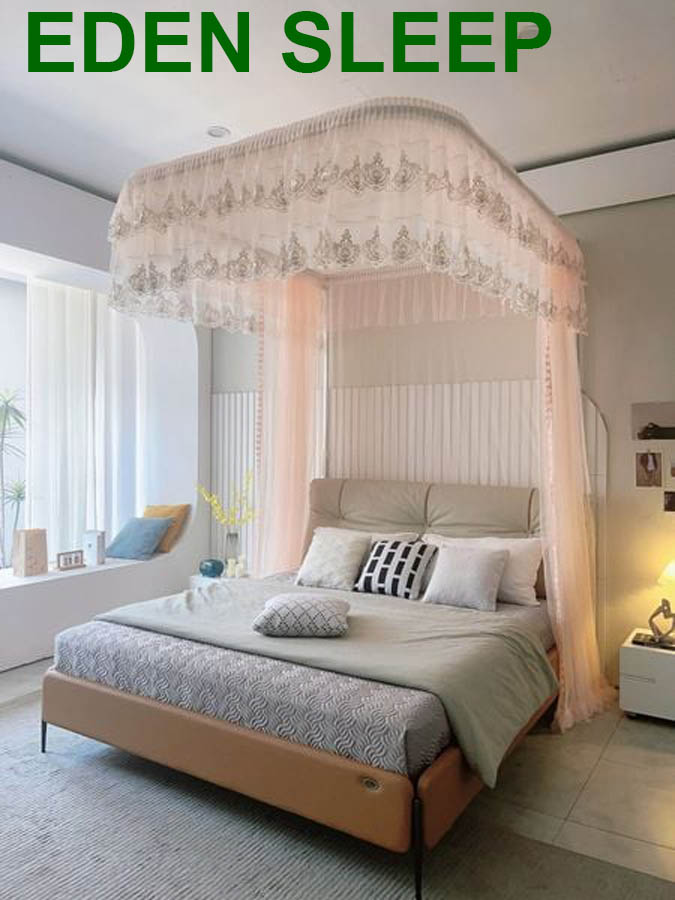 Màn khung kéo dây ròng rọc + tăng chỉnh chiều cai   không khoan tường , mùng ngủ cao cấp  cửa chống muỗi