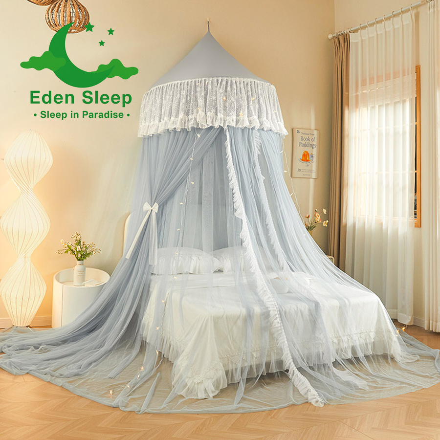 Công chúa kiểu mới trần lưới chống muỗi hình tròn  màn tròn công chúa