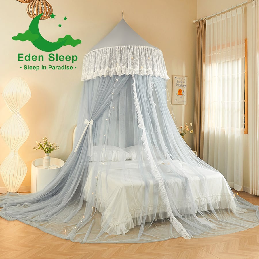 Công chúa kiểu mới trần lưới chống muỗi hình tròn  màn tròn công chúa