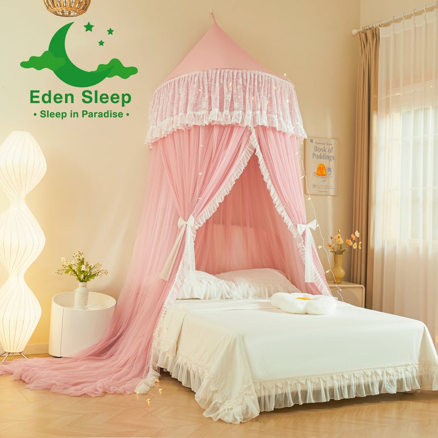 Công chúa kiểu mới trần lưới chống muỗi hình tròn  màn tròn công chúa