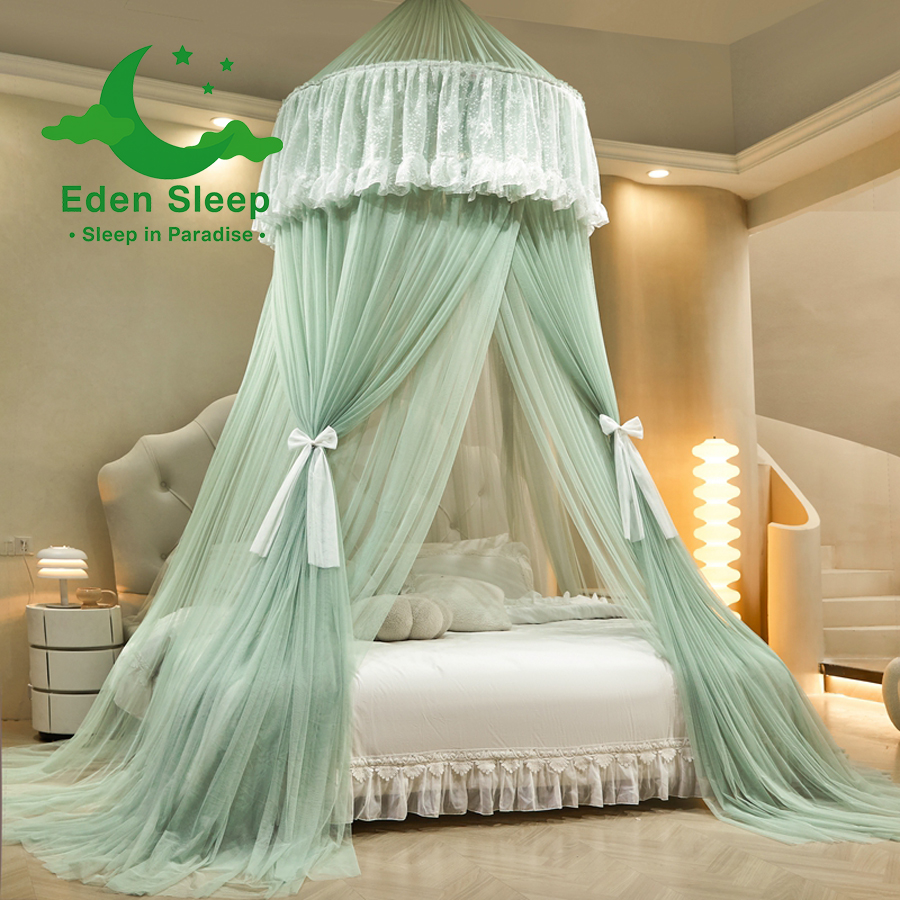 Công chúa kiểu mới trần lưới chống muỗi hình tròn  màn tròn công chúa  màn ngủ cao cấp