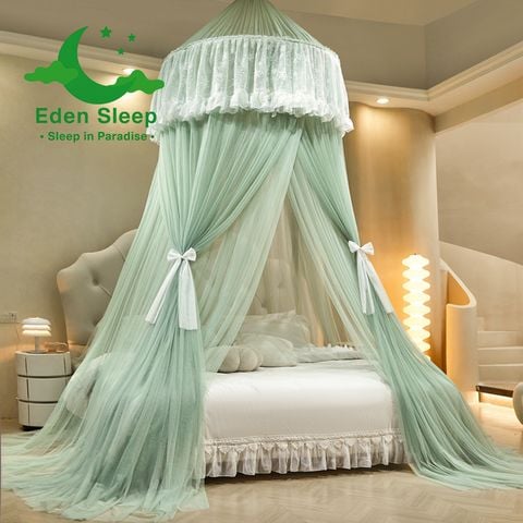 Công chúa kiểu mới trần lưới chống muỗi hình tròn  màn tròn công chúa  màn ngủ cao cấp