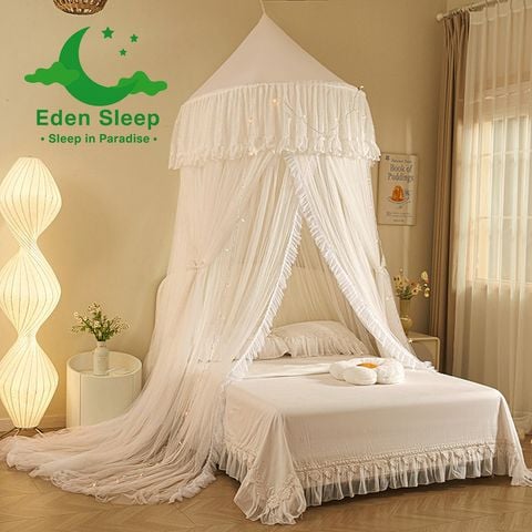 Công chúa kiểu mới trần lưới chống muỗi hình tròn  màn tròn công chúa