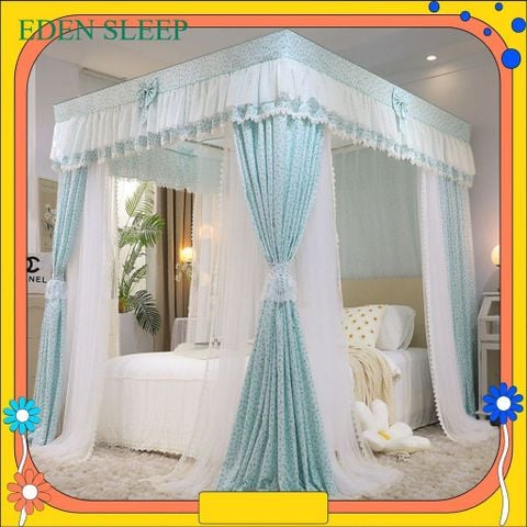 Màn chống muỗi cho phòng ngủ gia đình mùng khung rèm giường trọn bộ màn khung chống muỗi 3 cửa