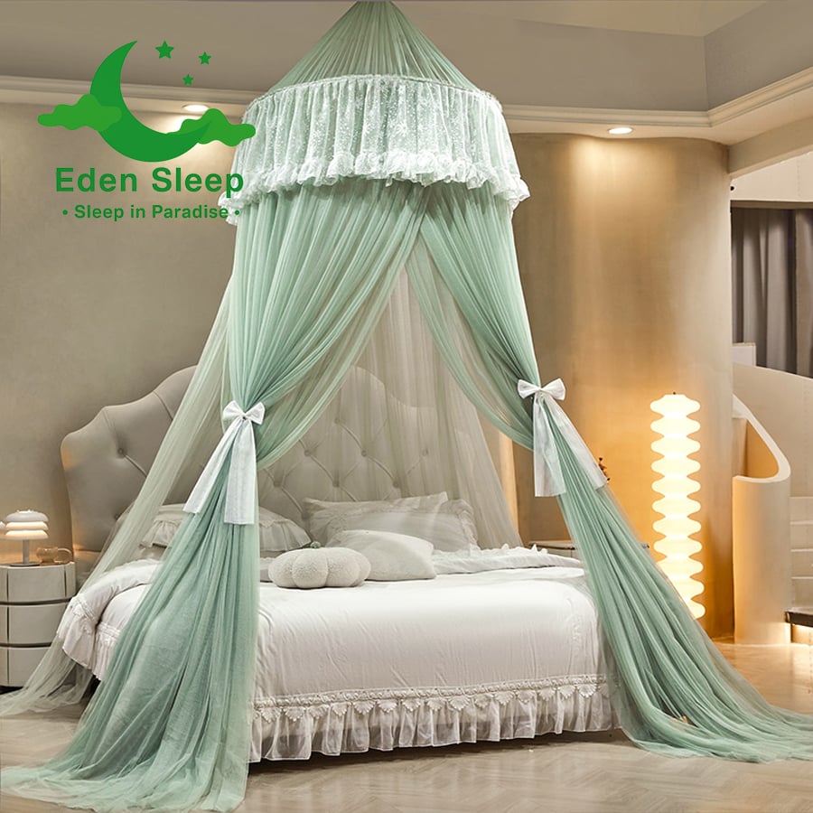 Công chúa kiểu mới trần lưới chống muỗi hình tròn  màn tròn công chúa  màn ngủ cao cấp