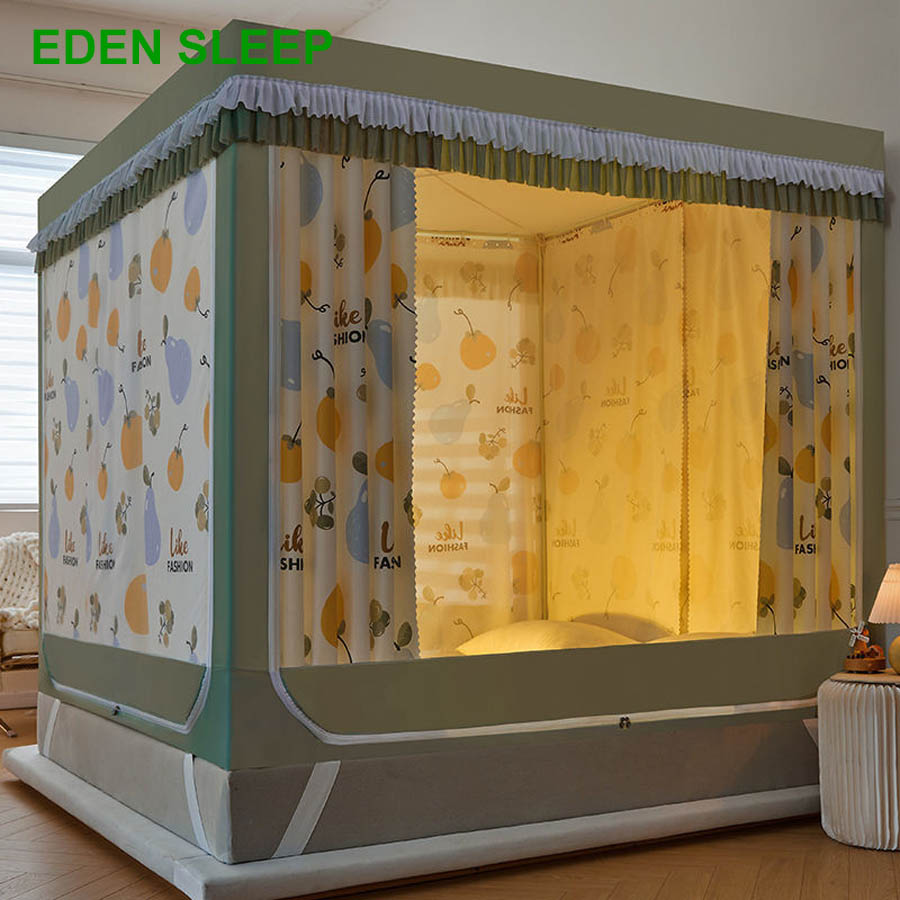 Mùng khung vuông không khoan tường -  mẫu mới 2025 chống muỗi dễ lắp tai nhà