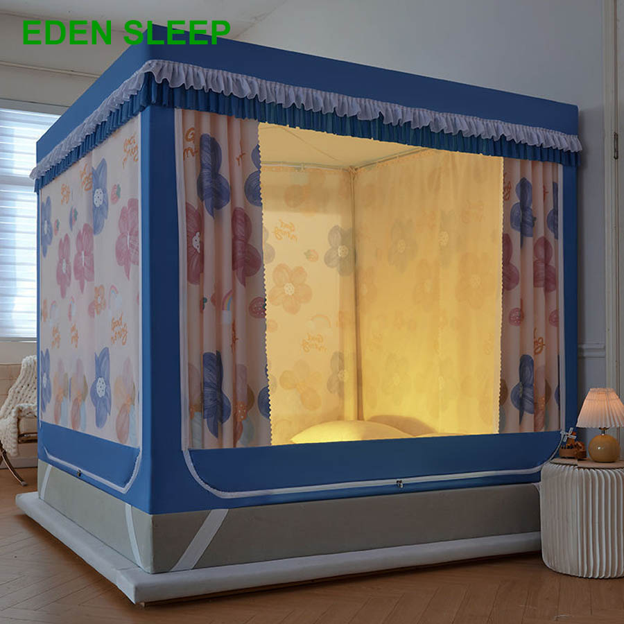 Mùng khung vuông không khoan tường -  mẫu mới 2025 chống muỗi dễ lắp tai nhà