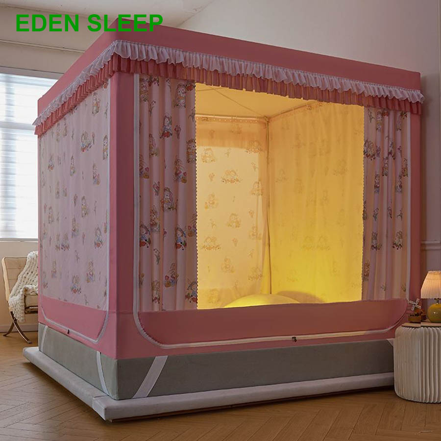 Mùng khung vuông không khoan tường -  mẫu mới 2025 chống muỗi dễ lắp tai nhà