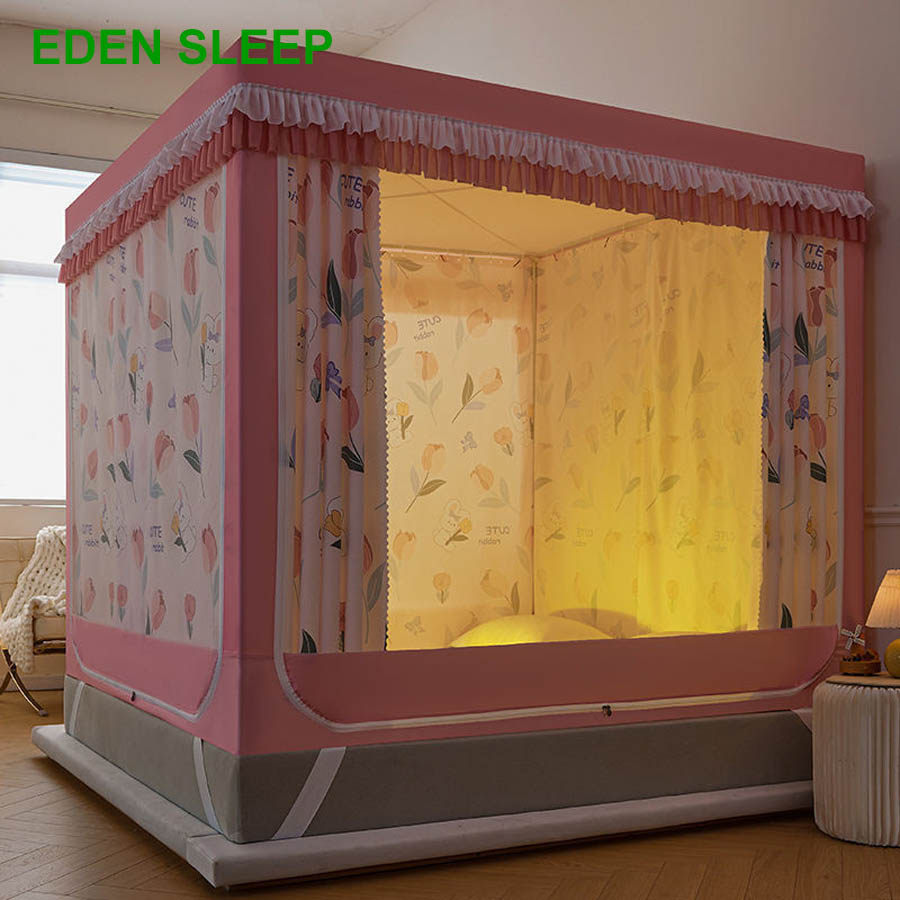 Mùng khung vuông không khoan tường -  mẫu mới 2025 chống muỗi dễ lắp tai nhà