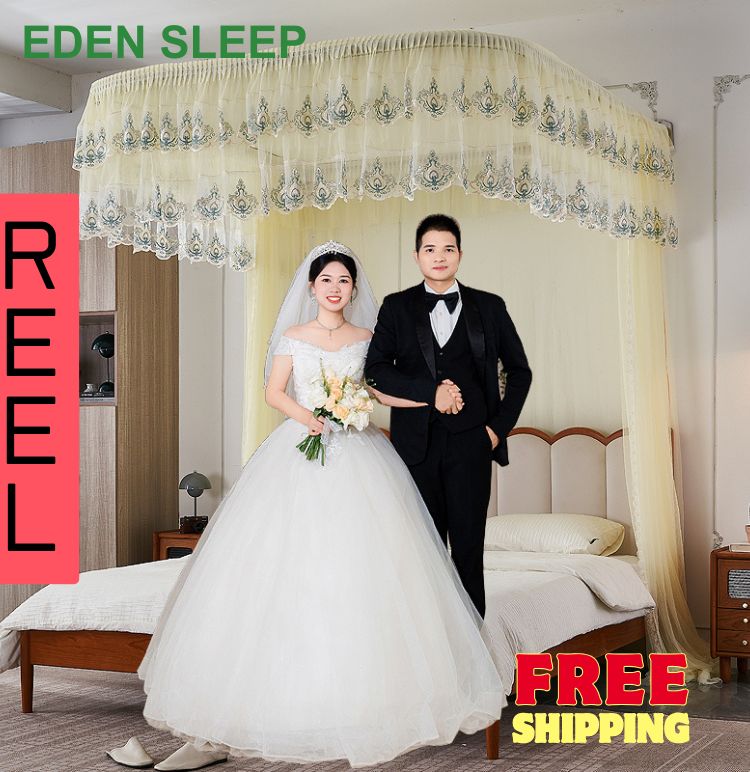 Mùng khung khoan tường 822 - gắn tường mẫu mới 2025 chống muỗi dễ lắp tai nhà