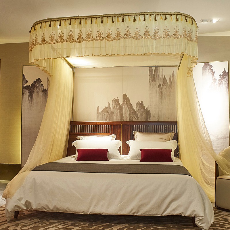 Mùng Ngủ  cao cấp không khoan tường , Màn khung Dễ Lắp Tại Nhà