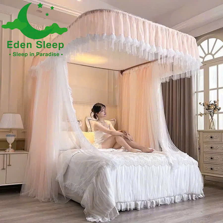 Màn khung không khoan tường màn ngủ hiện đại