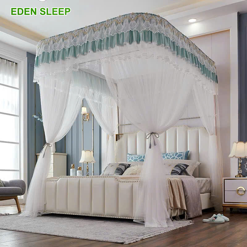 Màn (mùng ) khung không khoan tường  có dây kéo ròng rọc cao 2m25 khung inox vải tuyn chống muỗi