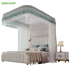 Màn (mùng ) khung không khoan tường  có dây kéo ròng rọc cao 2m25 khung inox vải tuyn chống muỗi