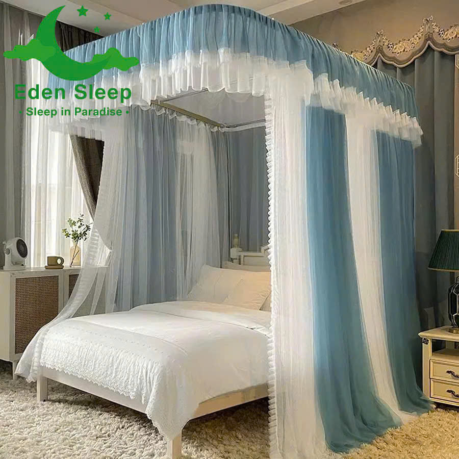 Màn khung không khoan tường màn ngủ hiện đại