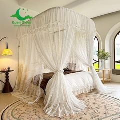 Màn mùng khung  không khoan tường - màn ngủ công chúa,chống muỗi