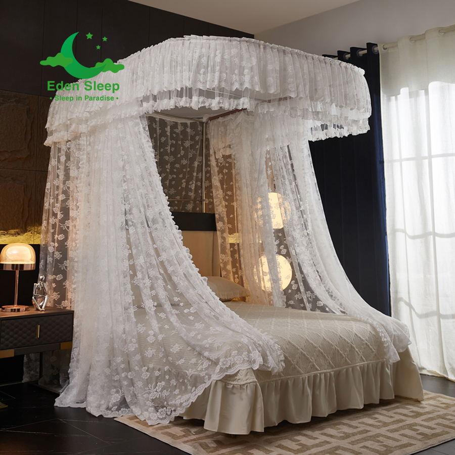 Màn mùng khung  không khoan tường - màn ngủ công chúa,chống muỗi