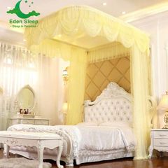 Màn khung khoan gắn tường  kéo dây mùng ròng rọc chống muỗi cao cấp đẹp mẫu mới