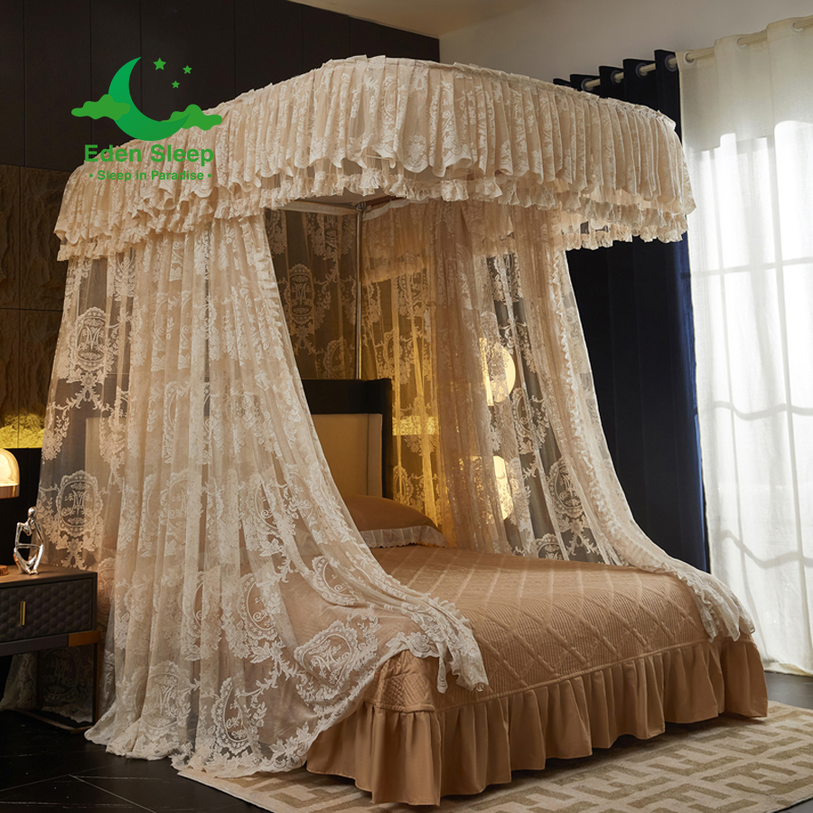 Màn mùng khung  không khoan tường - màn ngủ công chúa,chống muỗi