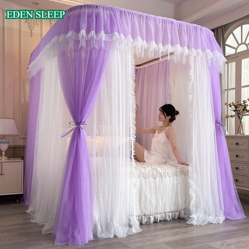 TOP 2025 Màn mùng khung không khoan tường kiếu dáng công chúa chống muỗi hiện đại mẫu mới đẹp