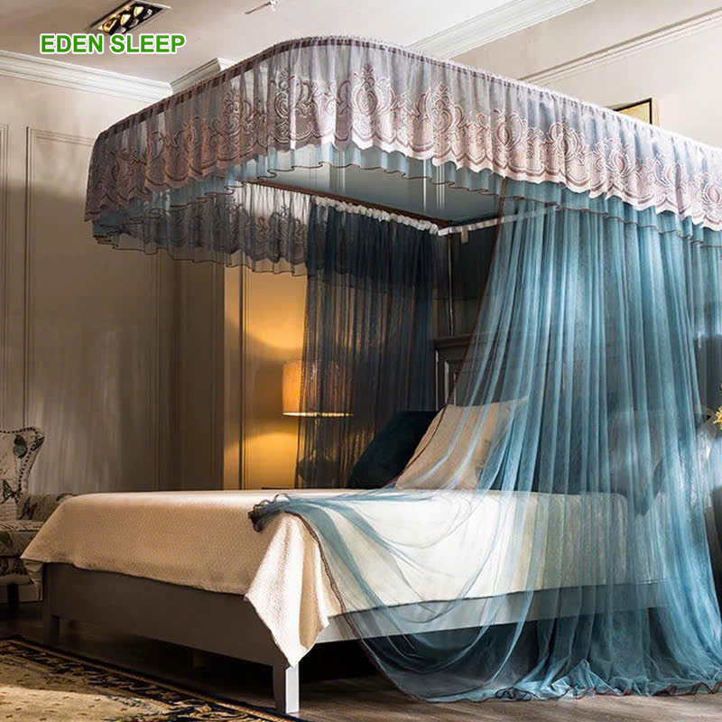 Mùng (màn) khung không khoan tường  khung inox _vải tuyn cao cấp mắt nhỏ_chống muỗi