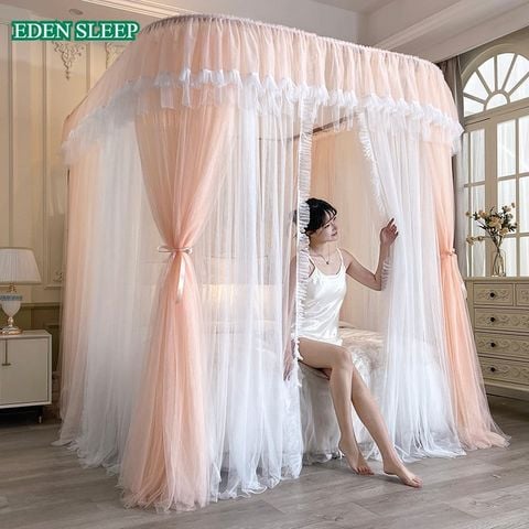 TOP 2025 Màn mùng khung không khoan tường kiếu dáng công chúa chống muỗi hiện đại mẫu mới đẹp