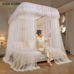 Màn mùng khung  không khoan tường - màn ngủ công chúa