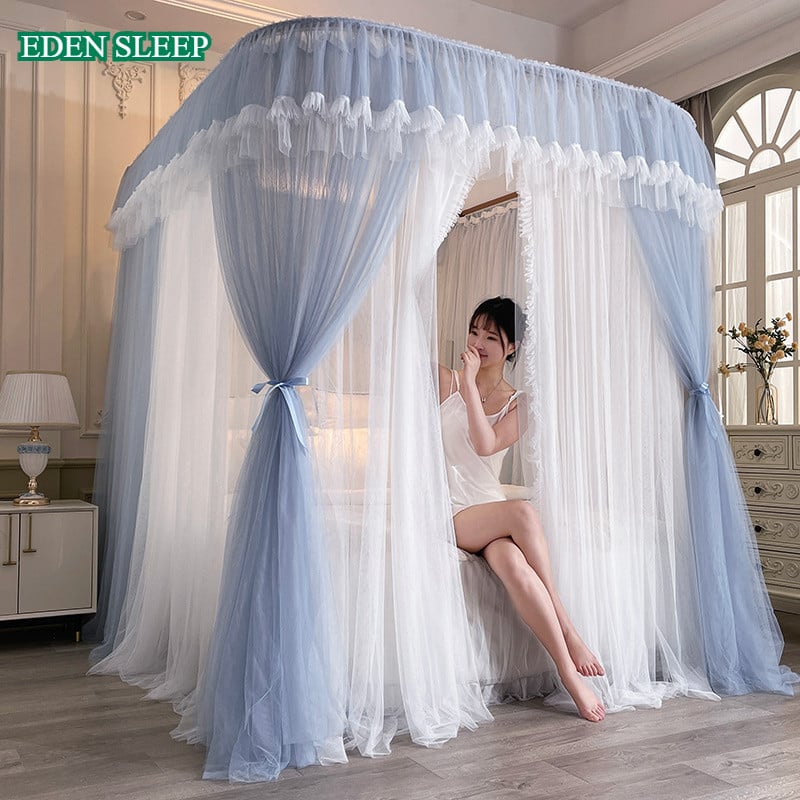 TOP 2025 Màn mùng khung không khoan tường kiếu dáng công chúa chống muỗi hiện đại mẫu mới đẹp